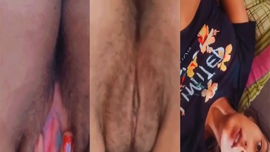 Pink pussy girl nude hairy pussy show