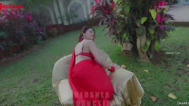 Dazzling Desi gal in red lingerie XXX teases with her perfect body