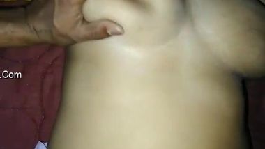 Man can see Desi girlfriend's pussy is wet which means she wants sex