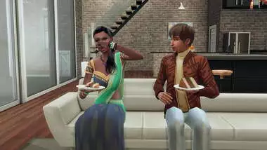 First night together with a newly married Indian couple