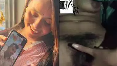Indian fingering ex-girlfriend video call at night
