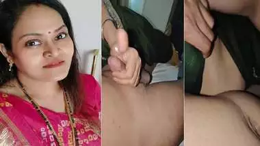 MILF jerking big dick of husband friend viral sex