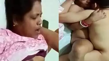 Wife in nighty gives blowjob and missionary fucking