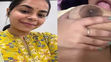 Cute wife kissing and big boobs showing update