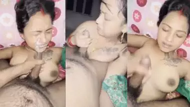Desi sex video of Rohit fucking his wife and cumming on her