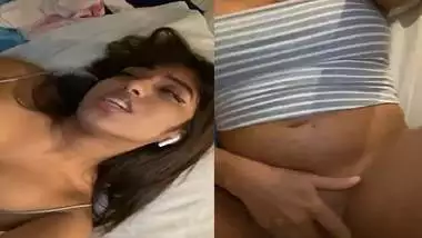 Moaning with fingering by horny Indian girl